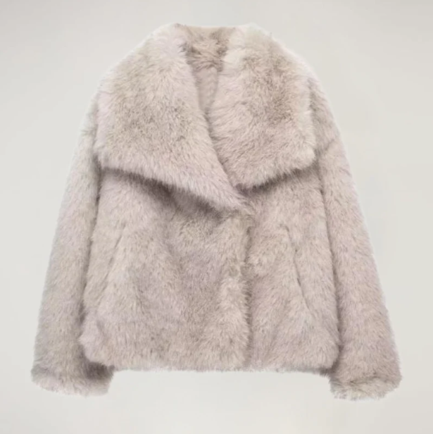 Kort chique jack van faux fur.